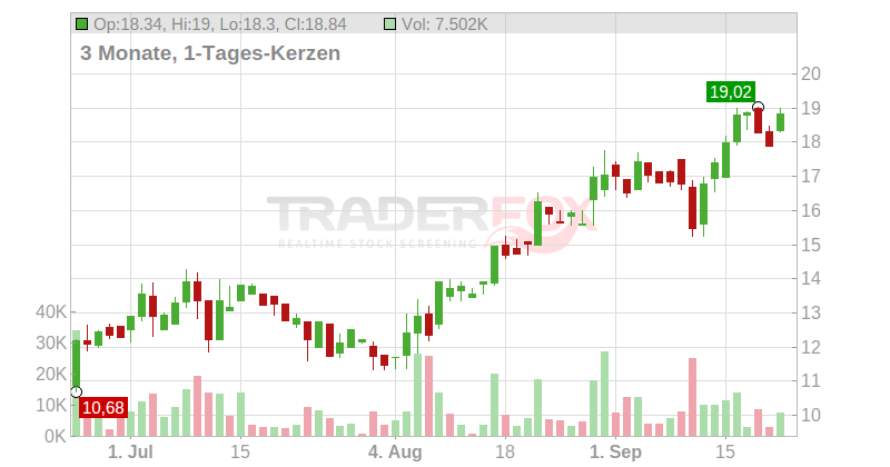 BASLER AG O.N. Chart